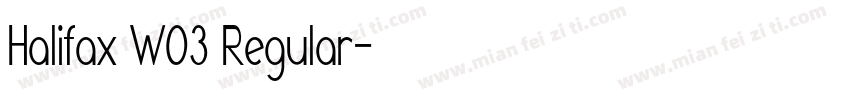Halifax W03 Regular字体转换